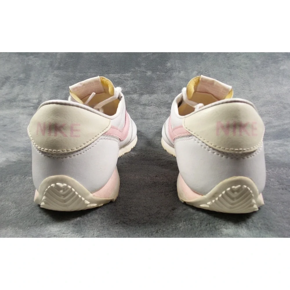 Vintage Nike Shoes Womens Size 9 White Pink‎ Cortez Sneakers Leather Y2K